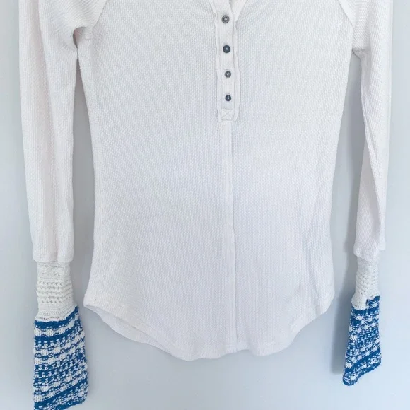 Free People Newbie Alpine ski lodge Henley top S - Picture 11 of 16